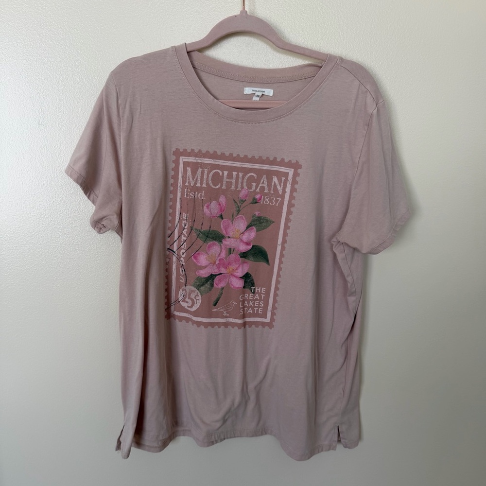 MAURICES Michigan Postmark Stamp Graphic Tee